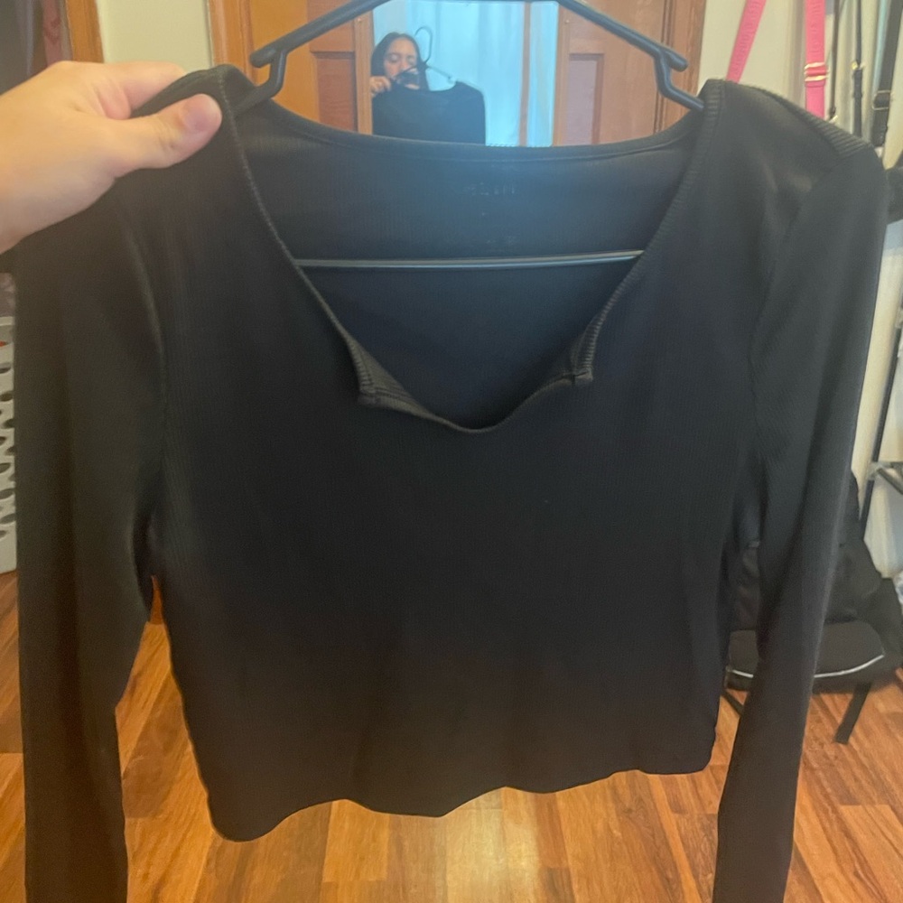 Black Long Sleeve Women's Top